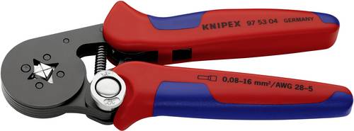 Knipex 97 53 04 Crimpzange Aderendhülsen 0.08 bis 16 mm²