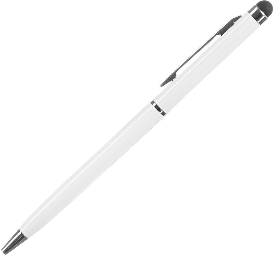 Hurtel Stylus Touch Pen Universal m. Kuglepen - Hvid