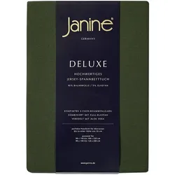 Janine Spannbetttuch Elastic-Jersey 5010 olivgrün 100x200 cm
