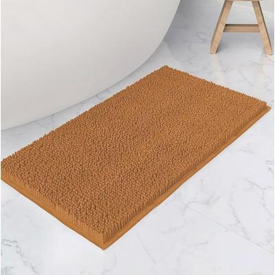 Home Mart Goods "23""x15"" - Large Pumpkin Soft Cozy Plush Chenille Bath Mat Bathroom Rug"