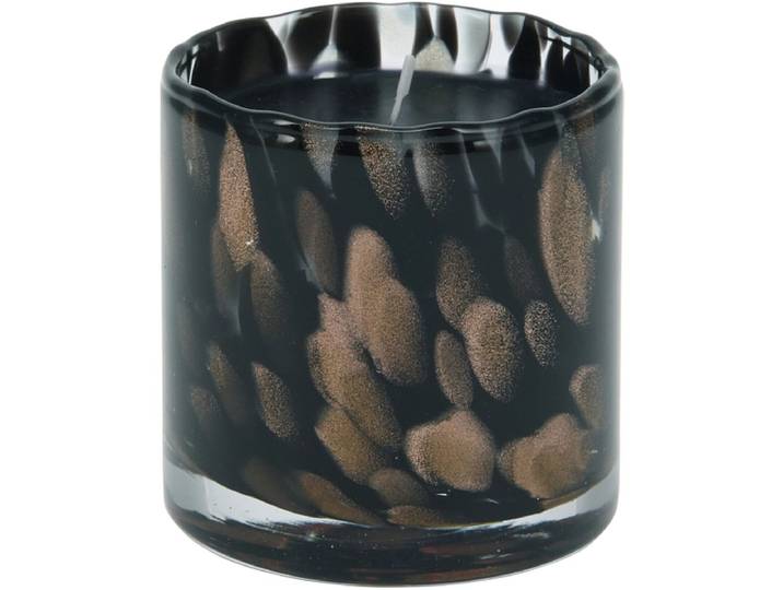 Windlicht JEWEL 8 cm x 8 cm Glas schwarz