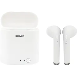 Denver TWQ-40 (3 h, Kabellos), Kopfhörer, Weiss