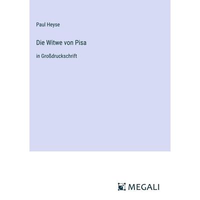 Die Witwe von Pisa, Gebundene Ausgabe von Paul Heyse, Megali Verlag, 978-3-387-32436-5
