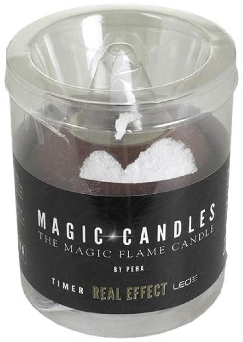 Magic Candles LED Ball Candle Bruin Ø 7x7cm