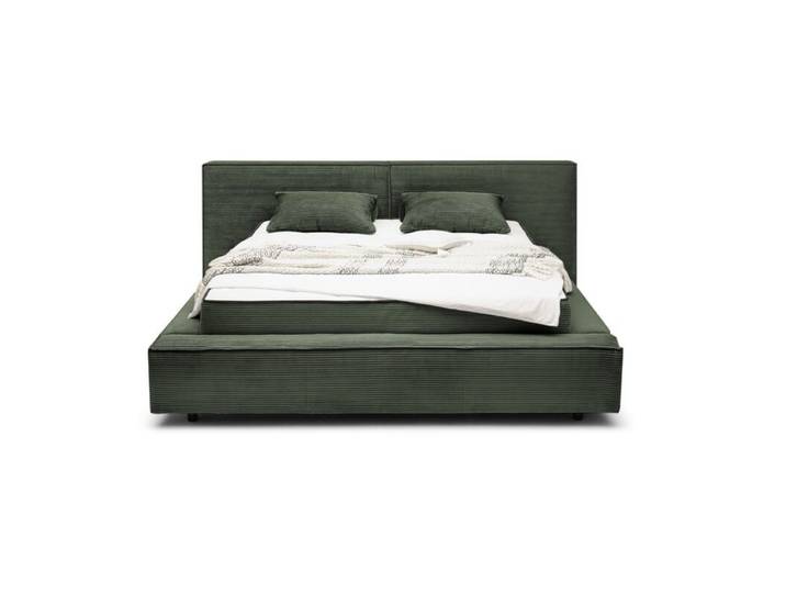 Trendstore Edina Polsterbett in Cord, optional mit Lattenrost un