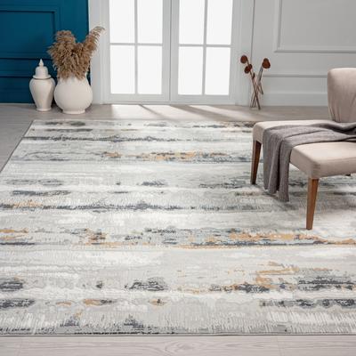 KALATY N Natori Bliss Sahara Neutrals Gold/Silver Modern Area Rug