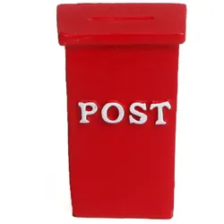 Det Gamle Apotek Kleiner roter Briefkasten für Wichtel, 2 x 2 x 3,5 cm