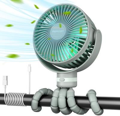 MOMCOZY USB Rechargeable Handheld Cooling Fan for Travel