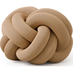 Knot Dekokissen, karamellfarben