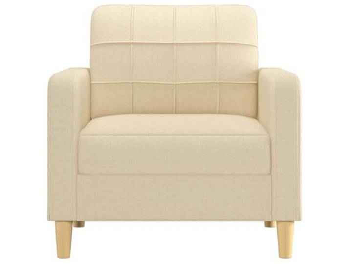 KTHLBRH Sessel, Creme, 60 cm, aus Stoff Atmungsaktives Polyester, Metallrahmen, Schaumgummi, 110 kg, modernes Design