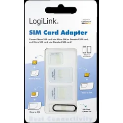 LogiLink AA0047 SIM-Karten-Adapter-Set Nano / Micro / Standard SIM(S)