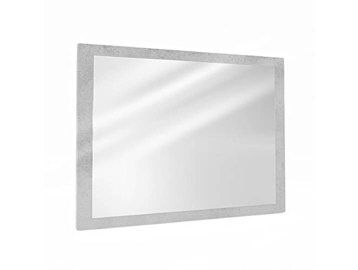 Vicco Badspiegel Kiko , Beton 45 x 60 cm Große Spiegelfläche · Wandhängend · Mit Rahmen · Für Bad & Wohnbereich · Zeitloses Design