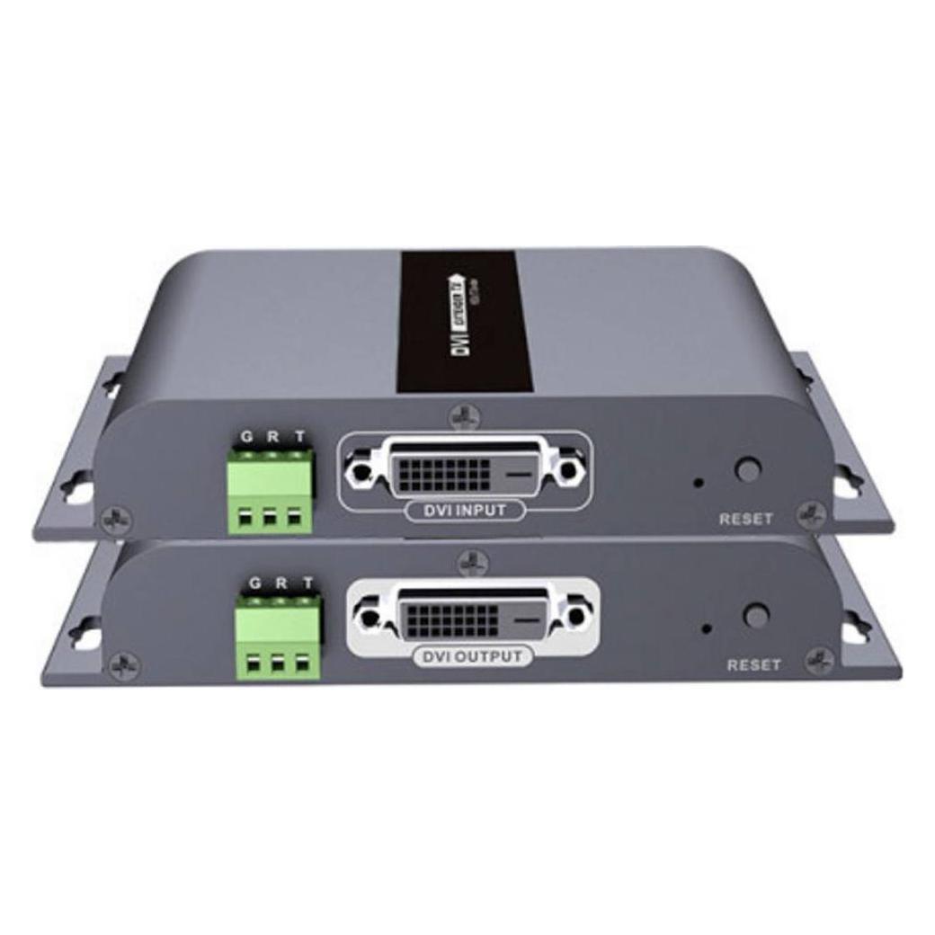 Techly DVI Extender via Cat.5/5e/6 Kabel bis zuHDbitT (IDATA-EXTIP-383D)