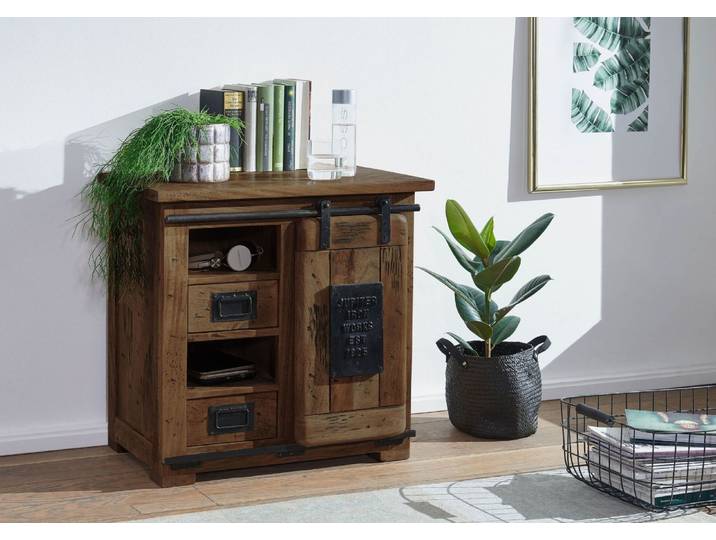 Kommode Mango 70x45x70 braun lackiert RAILWAY #423