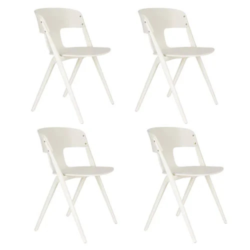 Zuiver Horizon tuinstoelen set van 4 stapelbaar
