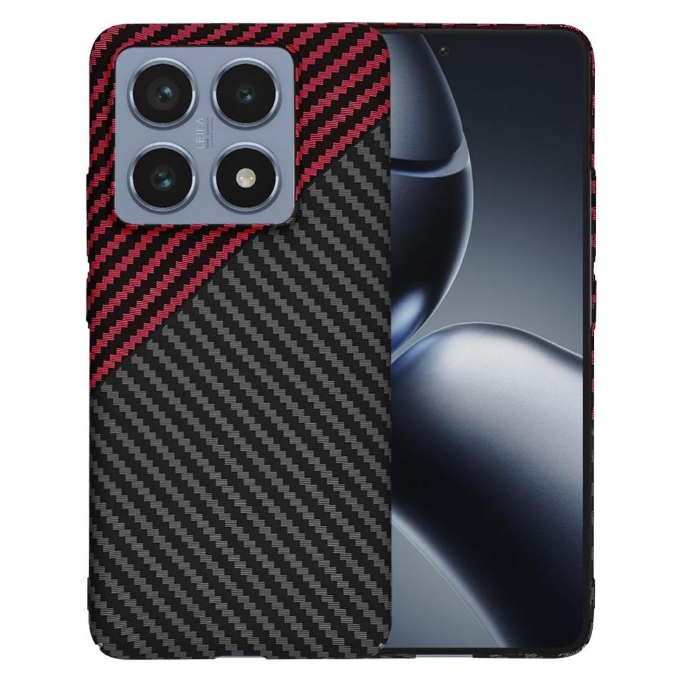 Techsuit - Carbonite FiberShell - Xiaomi 14T Pro - Red Vortex (Xiaomi 14T Pro) (56361441)