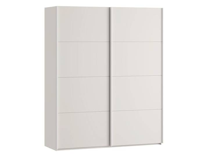 Forte SOPHISTISPACE Kleiderschrank 170, moderner Schwebetürenschrank, 2-türig, Einlegeböden, Kleiderstange, Holzwerkstoff, Kaschmir Beige, 170,3 cm breit x 210,5 cm hoch x 62,9 cm tief