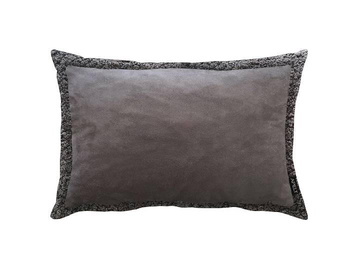Housse de coussin Montana Noir/Gris 41 x 61cm Autres