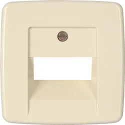 Kopp 339501184 RIVO- UAE-Abdeckung, Schrägauslass, 1-2Anschlüsse,Farbe: cremeweiß