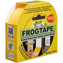 Frog Tape, Klebeband, Delicate Washi-Malerband mit PaintBlock Technologie 36mm x 55m (36 mm)