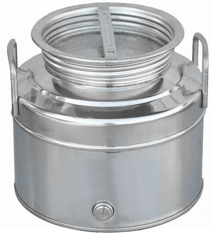 Polsinelli Fusto Inox Fondo Graffato 15 L