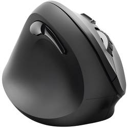 hama 00182697 Vertikale, ergonomische Linkshänder-Funkmaus EMW-500L, 6 Tasten, Schwarz