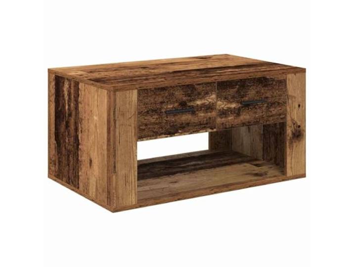 Favemtsl Couchtisch mit Schublade Altholz 80x50x40 cm Wohnzimmertisch Kompakter Sofatisch für Wohnzimmer und Lounge, bietet mit Schublade und offenem Fach Ordnung.
