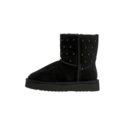 Ankleboots PEPE JEANS "Stiefeletten DISSY CRYSTAL W", Damen, Gr. 37, schwarz, 100% COW SUEDE, Schuhe Ankleboots