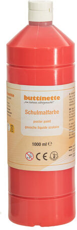 buttinette Schulmalfarbe in verschiedenen Farbtönen, 1000 ml
