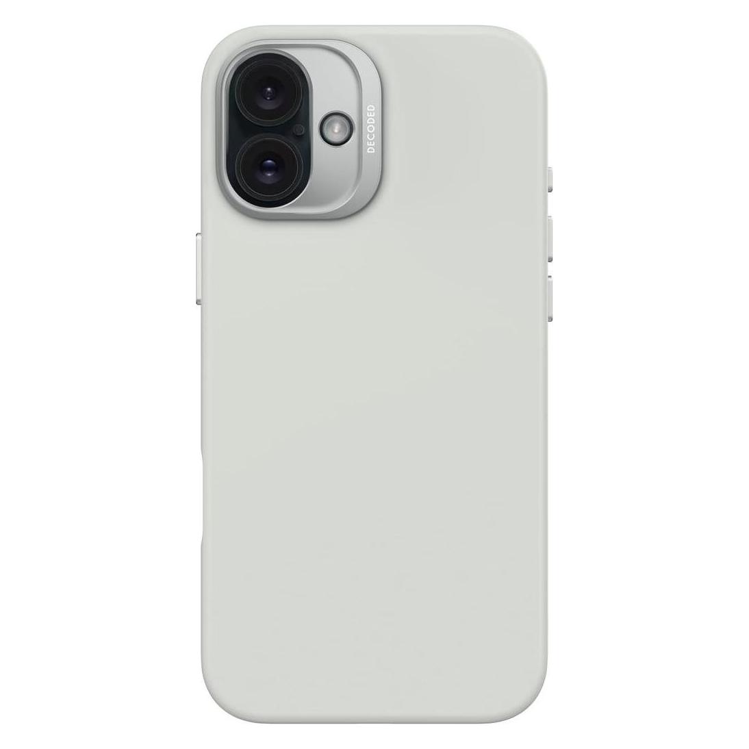 Decoded AntiMicrobial Silicone Backcover with MagSafe for iPhone 16 Plus - Gray (Apple iPhone 16 Plus) (D25IPO16PLBCS9SY-0)