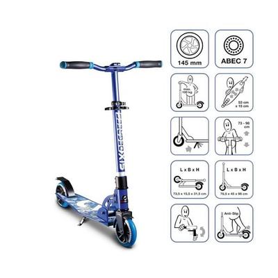 SIX DEGREES Alu Scooter Junior 145 blau