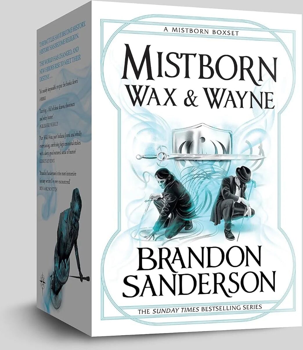 Gollancz Mistborn Quartet Boxed Set by Brandon Sanderson - 4 Paperback Books - Wax and Wayne Era Two - Epic Fantasy Collection