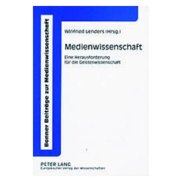 Peter Lang Medienwissenschaft (Deutsch, 2003) (64884713)