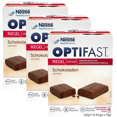 3x Optifast Riegel Schokolade 3x6x70 g