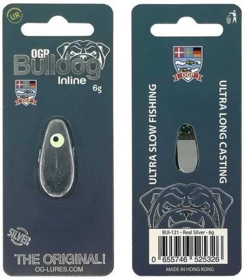 OG Lures Bulldog Inline-Real Silver-6 Gr.