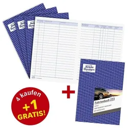 Avery Zweckform Fahrtenbuch »223« blau
