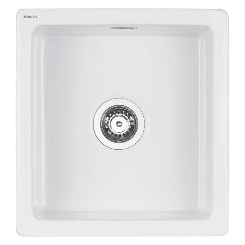 Keramikspüle mit 1 Becken (Einbauspüle, 43 cm, 43 cm) (ZCB_6103)