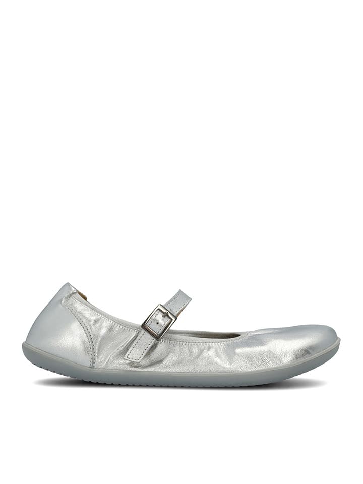 Groundies Leder-Barfußschuhe "Amber 2.0" in Silber - 39