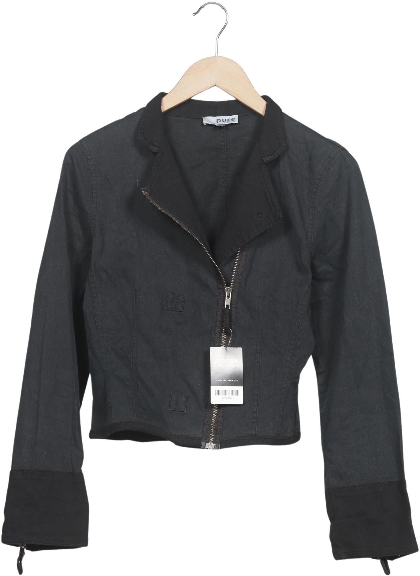 Turnover Damen Jacke, Grau, Gr. EU 36, kein / Etikett - Second Hand