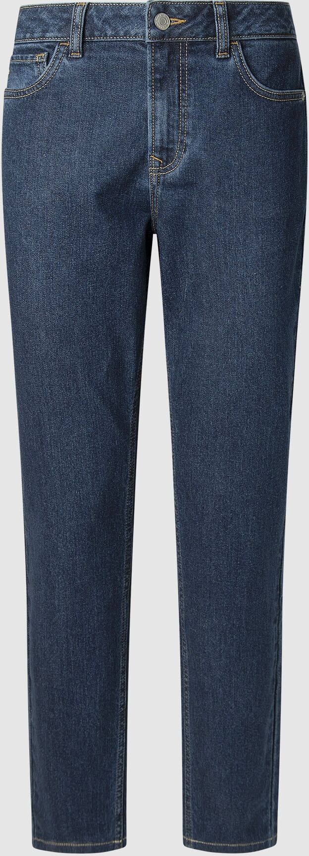High-waist-Jeans PEPE JEANS "TAPERED JEANS HW", Damen, Gr. 30, Länge 30, blau (schwarz enzyme), Denim/Jeans, Obermaterial: 98% Baumwolle, 2% Elasthan, gerade, unten schmal lang, Jeans High-waist-Jeans schwarz enzyme 30, Länge 30