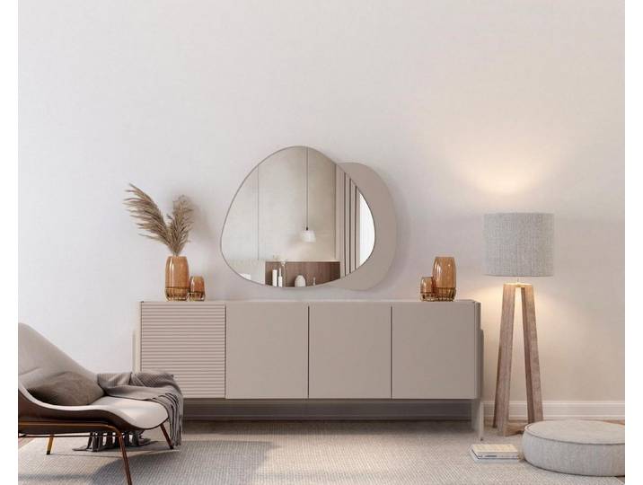 Xlmoebel Sideboard Beiges Designer-Sideboard aus edlem Holz mit viel Stauraum (Anrichte, 1 St., Anrichte), Hergestellt in Europa