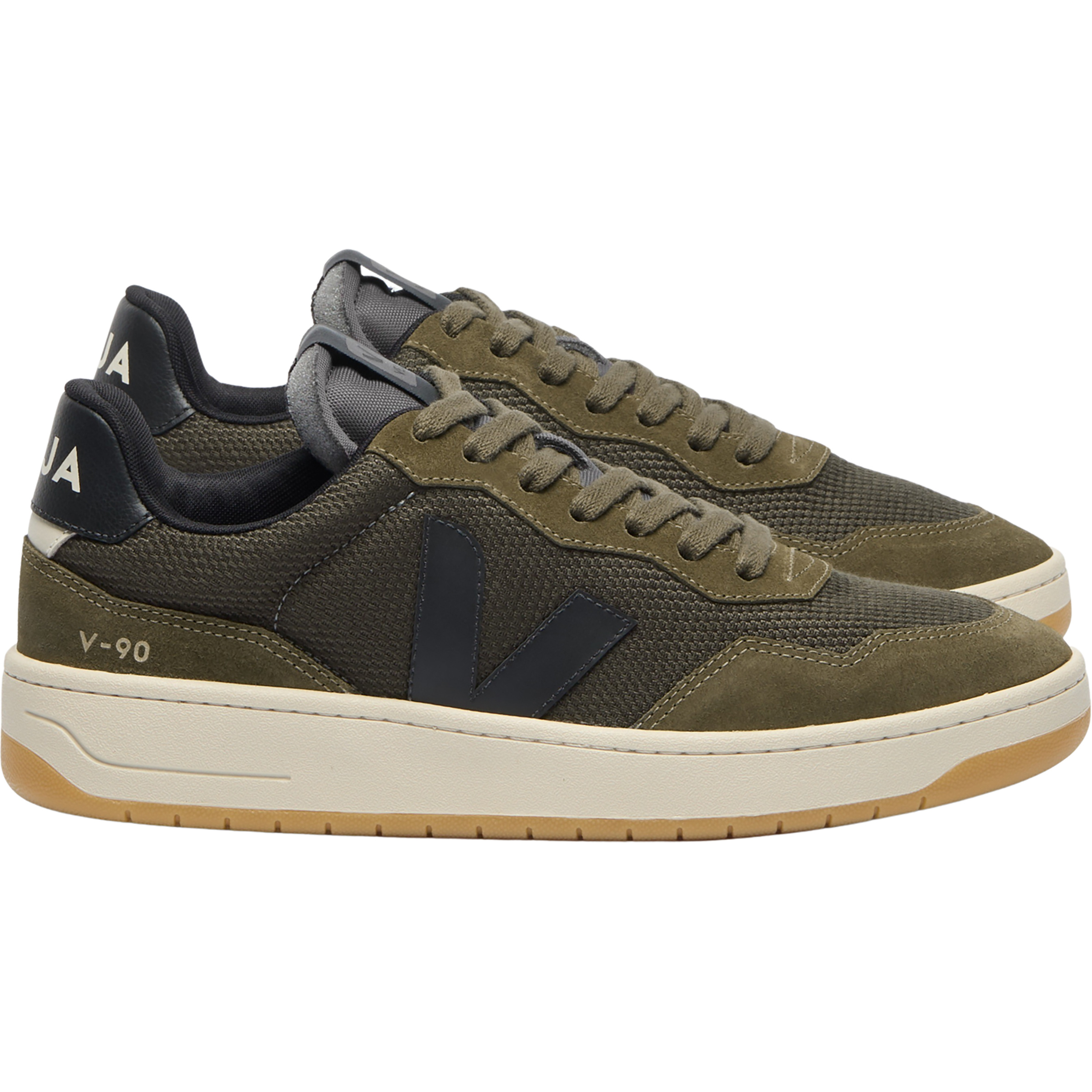Veja V-90 Herren Freizeitschuhe gruen Größe 44 Lifestyle Hautfreundlich