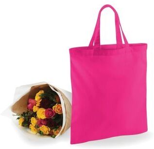 Borsa Bianca in Cotone Ecolife, Manici Corti Rinforzati Personalizzate o neutre Westford Mill