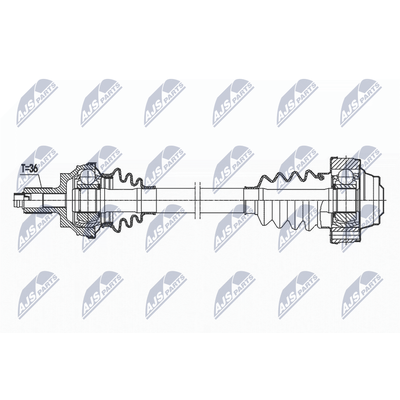 NTY Antriebswelle NPW-VW-170 für VAG