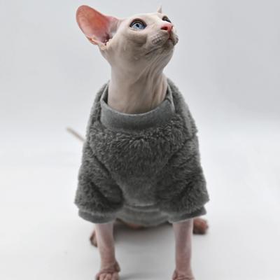 Uplifted Goods Soft Double Sided Fleece Cat Jacket grey xxl