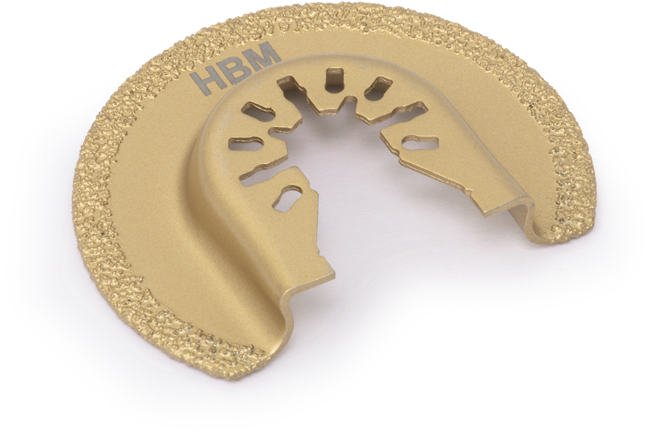 HBM lama semicircolare per utensile multifunzione 64 mm per calcestruzzo e pietra
