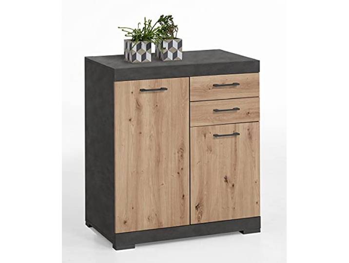 FMD 4020-202 Kommode Bristol B/H/T Ca. 80x90x50 cm in Matera/Eiche Artisan