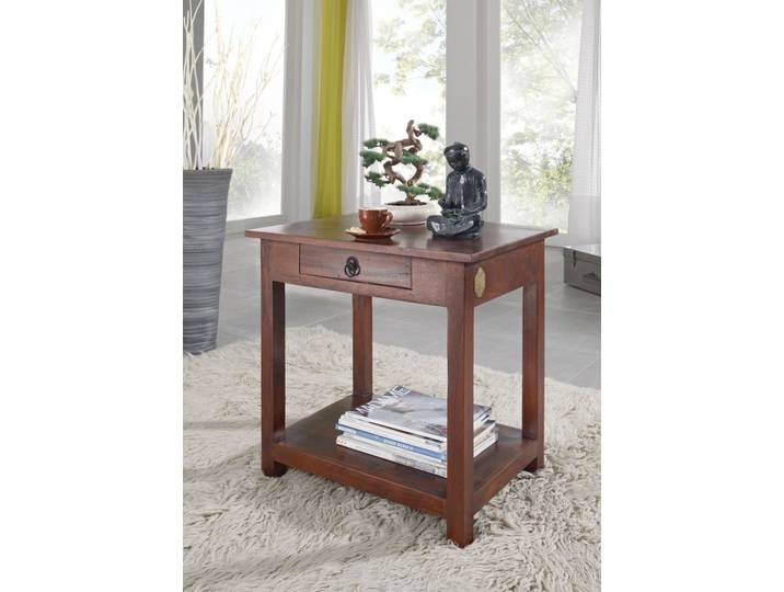 Table d'appoint 61x45 Acacia laqué Nougat OXFORD #438