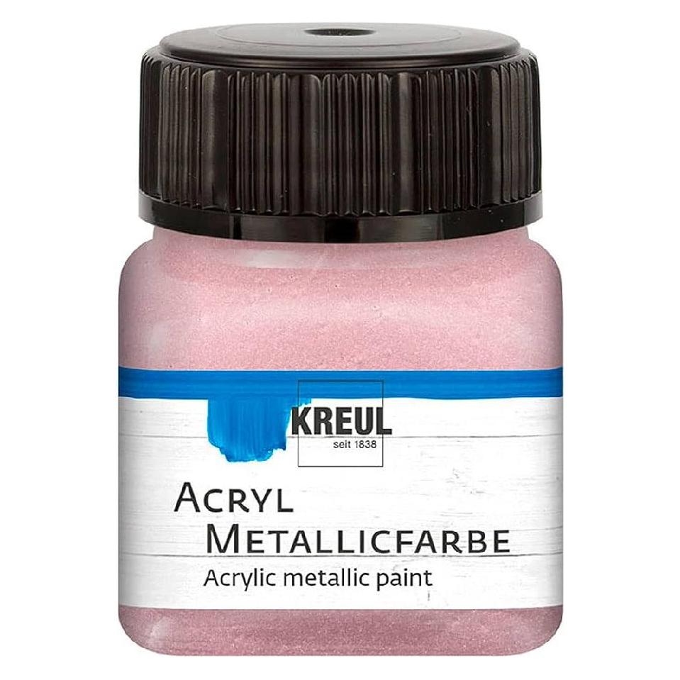 Kreul Acryl Metallicfarbe, cremig deckend, 20 ml (20 ml) (77286)