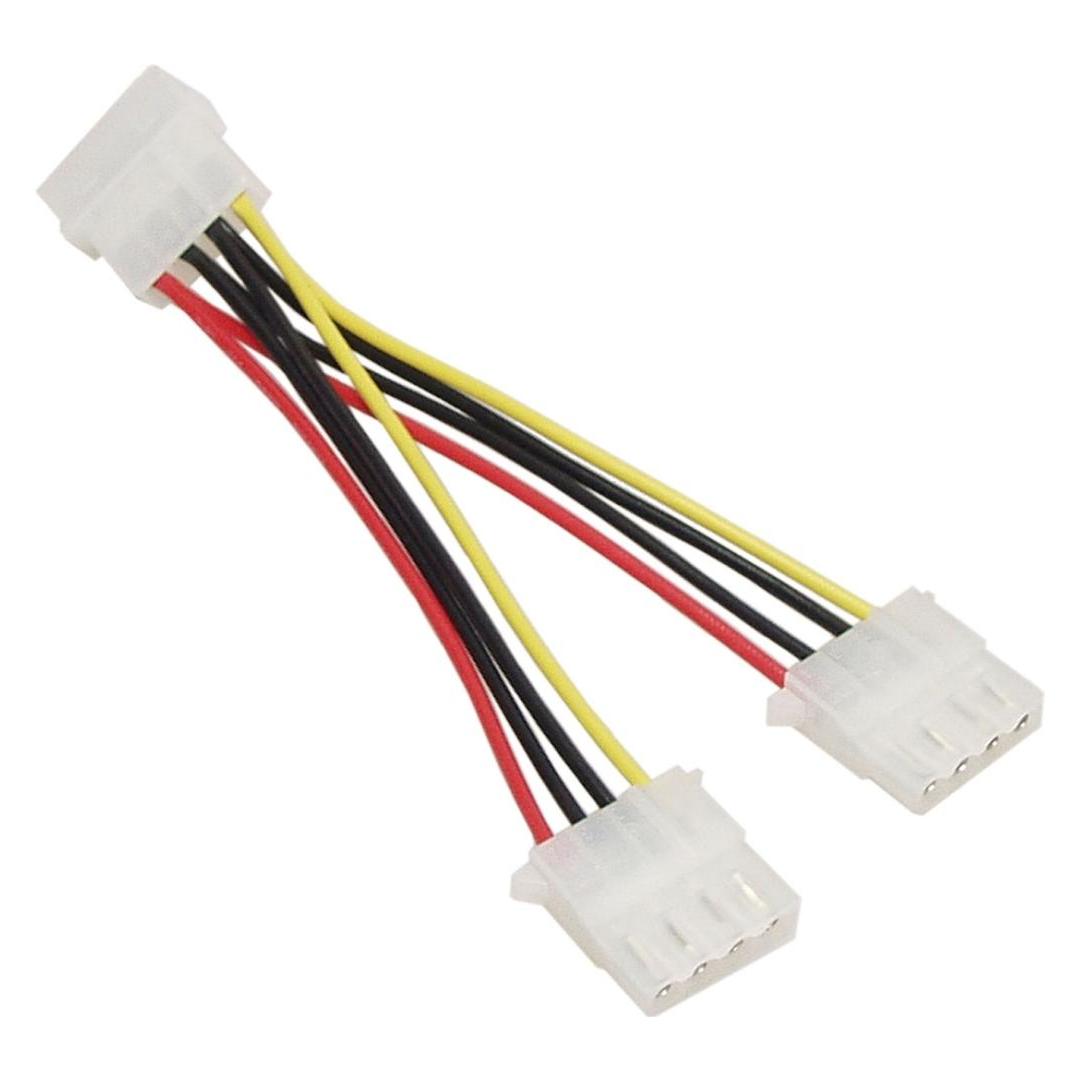 PowerGuard 4-Pin Molex auf 2x Molex Y Kabel 15 cm (15 cm, 4 pin Molex) (00034541)